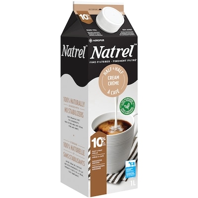 Crème moitié-moitié 10 % finement filtrée
