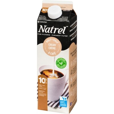 Crème moitié-moitié 10 % finement filtrée