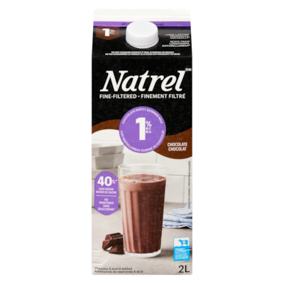 Natrel Partly Skimmed Chocolate Milk, 1% M.F. 2 l, $0.40/100ml