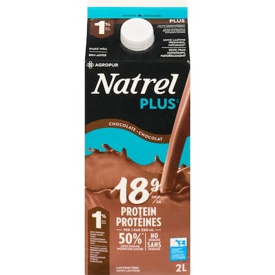 Natrel 2% Lactose Free Chocolate Enriched Milk 2 l, $0.42/100ml