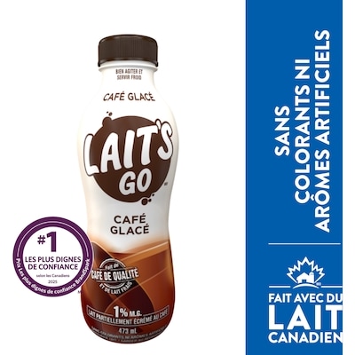 Milk 2 Go Lait partiellement écrémé au café glacé 1 % 473 ml, 0,53 $/100ml