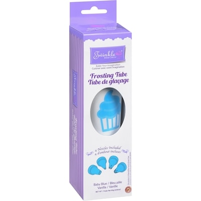 Tube de glaçage bleu layette, vanille
