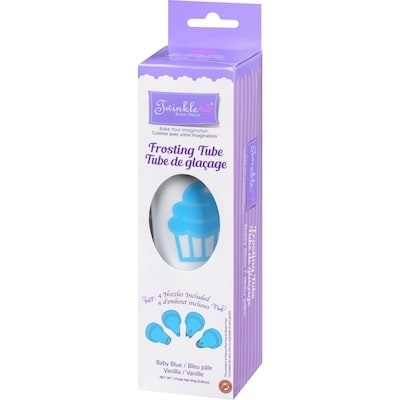 Tube de glaçage bleu layette, vanille