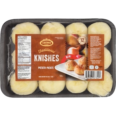 Crown Prince Mini-pommes de terre Knishes prêtes à cuire, 12 casher 348 g, 2,87 $/100g