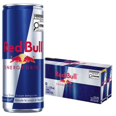 Red Bull Energy Drink, (12 pack) 12x250.0 ml, 1,00 $/100ml
