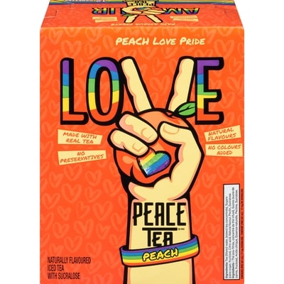 Peace Tea Iced Tea Peach Party Cans 12x341.0 ml, $0.17/100ml