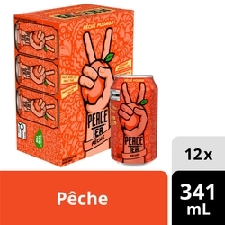 Peace Tea Thé Glacé Péché mignon Cannettes 12x341.0 ml, 0,24 $/100ml