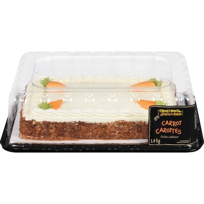Farmer's Market Carrot Cake, Quarter Slab 1.4 kg, $1.21/100g