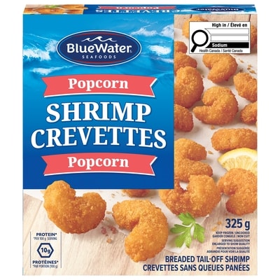 BlueWater Seafoods Popcorn Shrimp 325 g, 3,07 $/100g