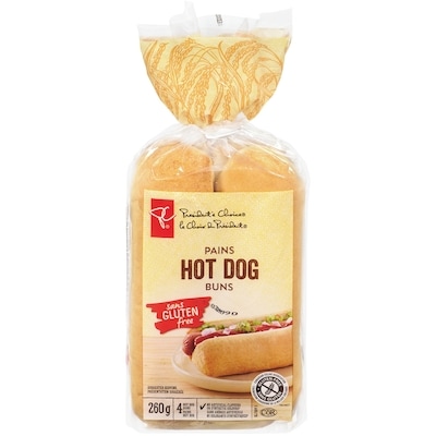 le Choix du Président Pains A Hot Dog Sans Gluten 65 g, 2,42 $/100g