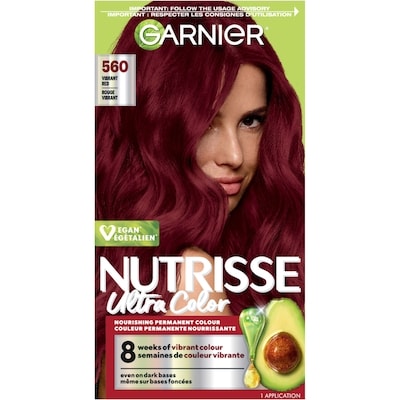 Garnier Nutrisse Ultra Color Coloration Permanente, Rouge Vibrant 1 ea, 10,49 $/1ch