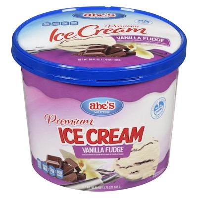 abes Ice Cream Vanilla Fudge 1.65 l, $0.91/100ml