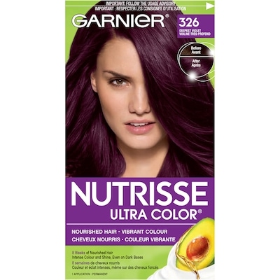 Garnier Nutrisse Ultra Color, Permanent Hair Dye, Deepest Violet 1 ea, $12.99/1ea