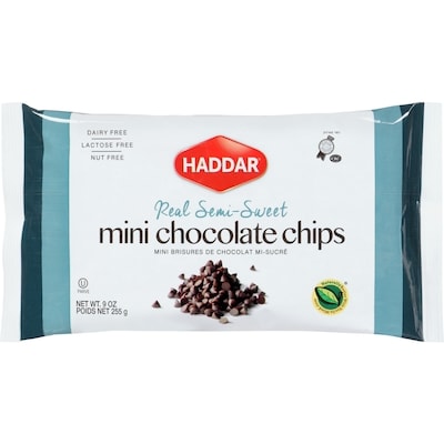 Haddar Mini Chocolate Chips Real Semi-Sweet 255 g, $3.72/100g