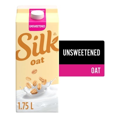 Silk Oat Milk Alternative, Unsweetened, Dairy Free 1.75 l, $0.29/100ml