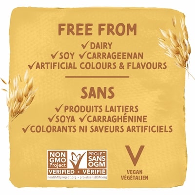 Oat Milk Alternative, Unsweetened, Dairy Free