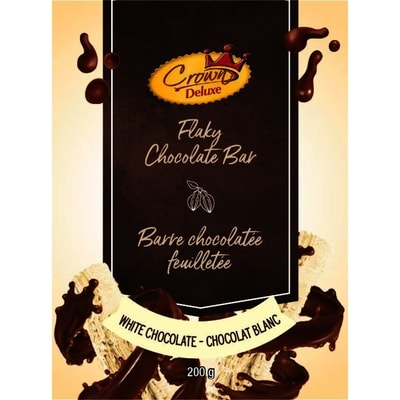 Crown Flaky Chocolate Bar White Chocolate 200 g, $4.50/100g