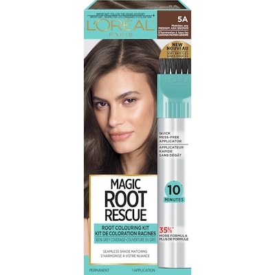 L'Oreal Paris Root Rescue 5A Medium Ash Brown Permanent Haircolour 1 ea, $14.49/1ea