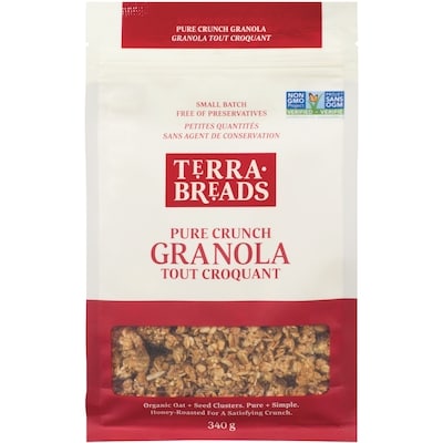 Terra Breads Granola Pure Crunch 340 g, $2.35/100g