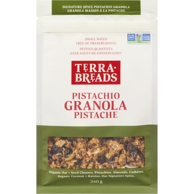 Terra Breads Terra Breads Granola Pistache 340 g, 3,23 $/100g
