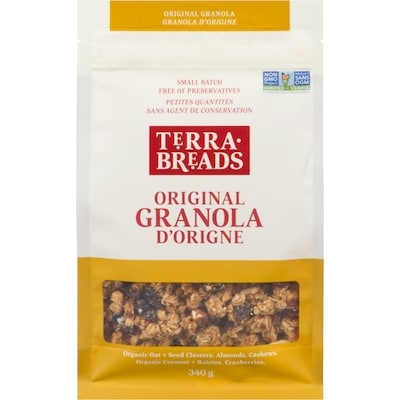 Terra Breads Granola original 340 g, 3,67 $/100g