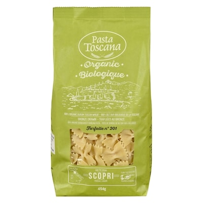 Pasta Toscana Organic Farfalle 454 g, $0.72/100g