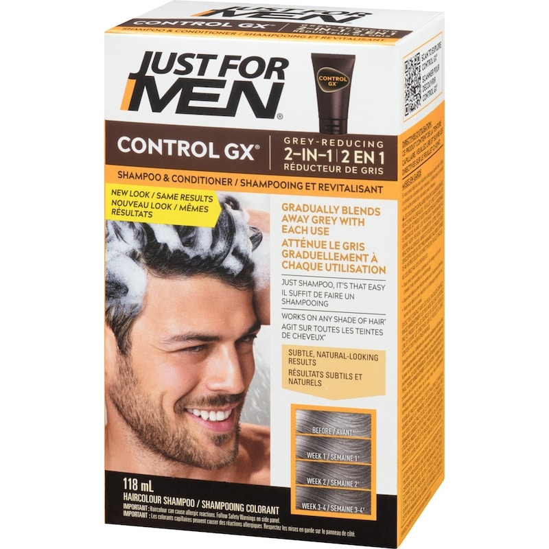 Men's Hair Colour Control Gx 2 In 1 Shampoo & Conditioner