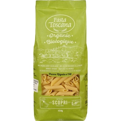 Pasta Toscana Penne Rigate Bio 454 g, 0,72 $/100g