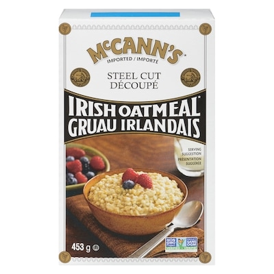 McCanns Irish Oatmeal Steel Cut 453 g, $1.32/100g