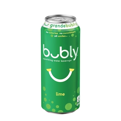 Bubly Sparkling Water Sparkling Water Limebubly 473 ml, $0.59/100ml