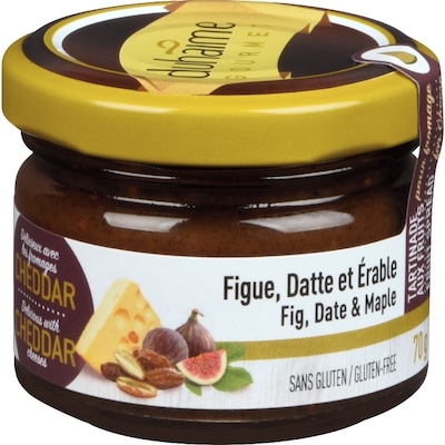 null Tartinade aux fruits pour fromage figue, datte et érable 70 g, 7,14 $/100g