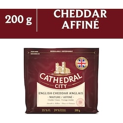 CATHEDRAL CITY CHEESE Fromage cheddar fort 200 g, 4,50 $/100g