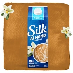 Silk Almond for Coffee, Vanilla Flavour, Plant Based Dairy Free