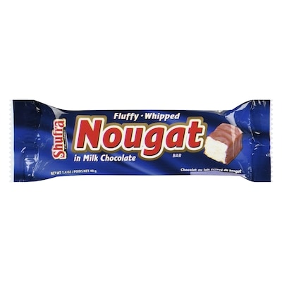 Shufra Nougat au chocolat au lait 40 g, 4,98 $/100g