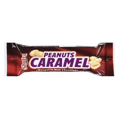 Shufra Nougat in Milk Chocolate, Peanut Caramel 40 g, $3.73/100g