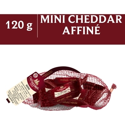 null Fromage mini cheddar affiné 120 g, 5,41 $/100g