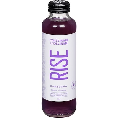 Rise Kombucha Lychee & Jasmine 414 ml, $1.04/100ml