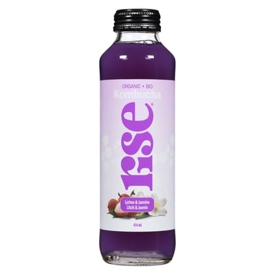 Rise Kombucha Lychee & Jasmine 414 ml, $1.08/100ml