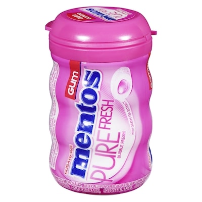 Mentos Gum, Pure Fresh  Sugarfree Bubble Fresh, 50 Pieces 50 ea, $0.10/1ea