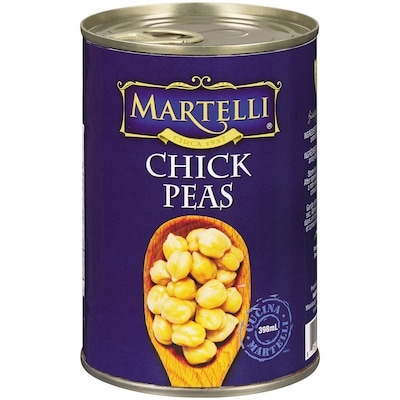 Martelli Chick Peas      398 ml, $0.50/100ml