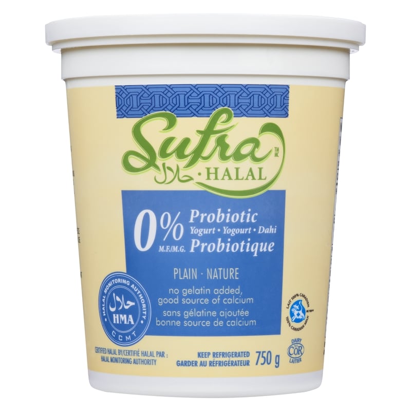 Halal 0% Plain Probiotic Yogurt