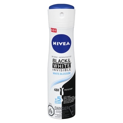 Nivea Black&White Invisible White Blossom Dry Spray 150 ml, $5.33/100ml