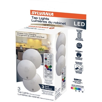 Sylvania Remote Control Undercabinet Lights - Color Changing (Rgb) 1 ea, $6.00/1ea