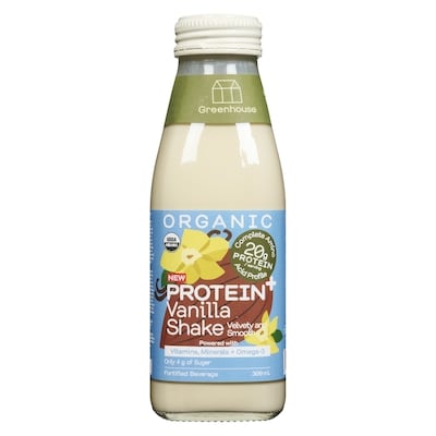 Greenhouse Organic Shake Vanilla Almond Brekky 300 ml, $2.33/100g