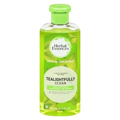 Herbal Essences Tealightfuly Hair + Body  346 ml, $1.30/100ml