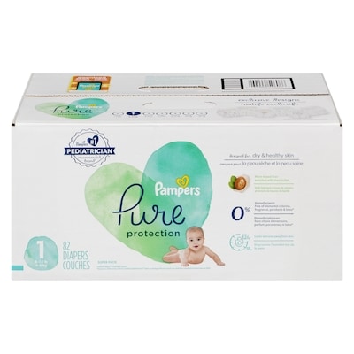 Pampers Pure Protection Diapers Size 1 82 Count 82 ea, $0.39/1ea