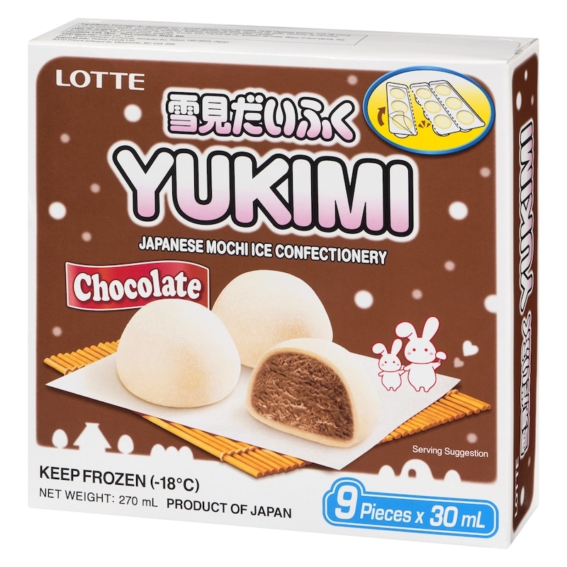 Ice Cream, Japanese Mochi Ice Confectionary Chocolate, 9 Pieces