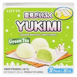 Lotte Green Tea Japanese Mochi Ice Confectionary 270 g, $2.22/100g