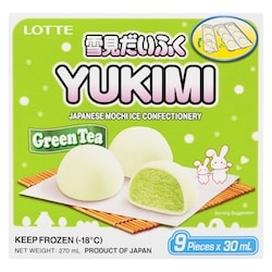 Lotte Green Tea Japanese Mochi Ice Confectionary - 270 g | Real