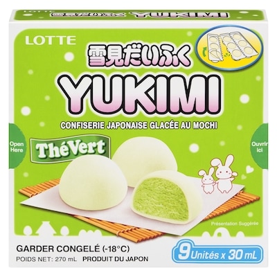 Lotte Thé Vert Confiserie Japonaise Glacée Au Mochi 270 g, 1,85 $/100g